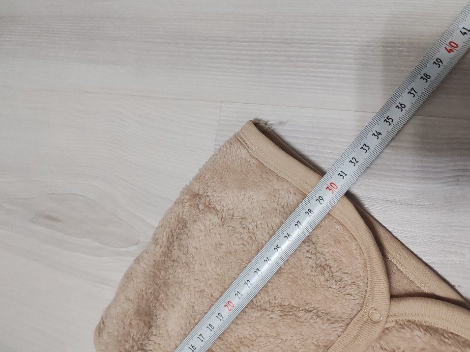 Kız Çocuk Bej Düğmeli Yelek - Görsel 4