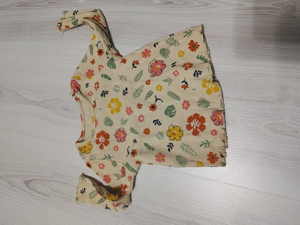 Çiçek Desenli Bohem Kız Uzun Kollu Gömlek - Görsel 2