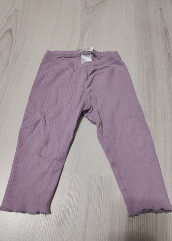 Kız Çocuk Fitilli Mor Tayt - Görsel 2