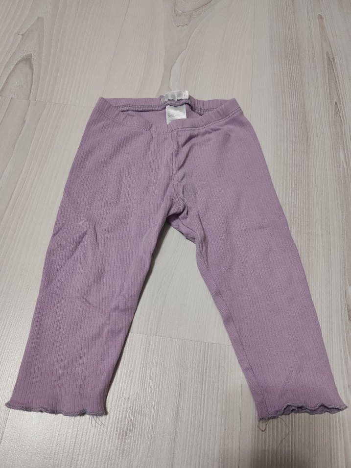 Kız Çocuk Fitilli Mor Tayt - Görsel 2