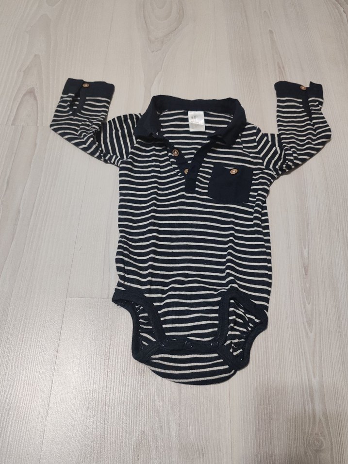 Zebra Desenli Uzun Kollu Bebek Body - Görsel 3