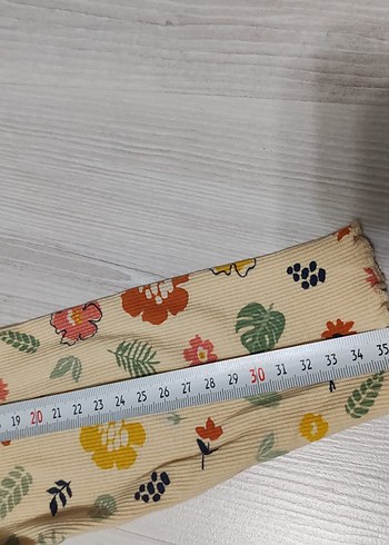 Çiçek Desenli Kız Çocuk Tayt - Görsel 4