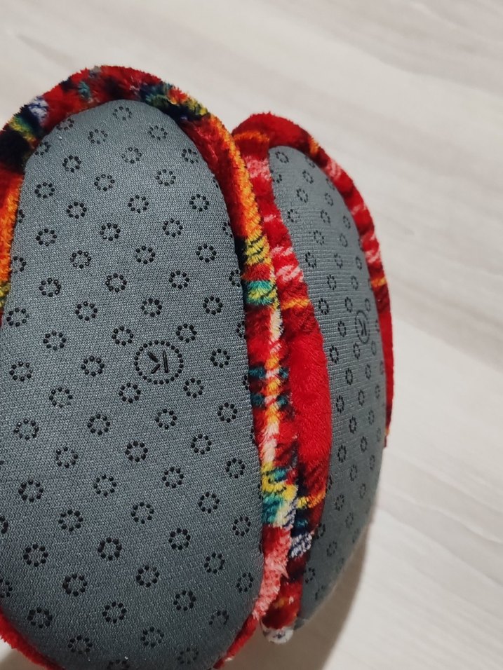 Nakışlı Kız Çocuk Kırmızı Sıcak Terlik - Görsel 3