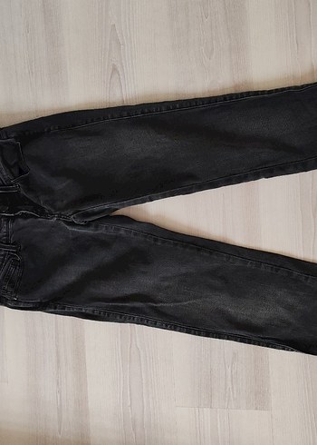 Siyah Dar Kesim Midi Kadın Kot Pantolon - Görsel 3