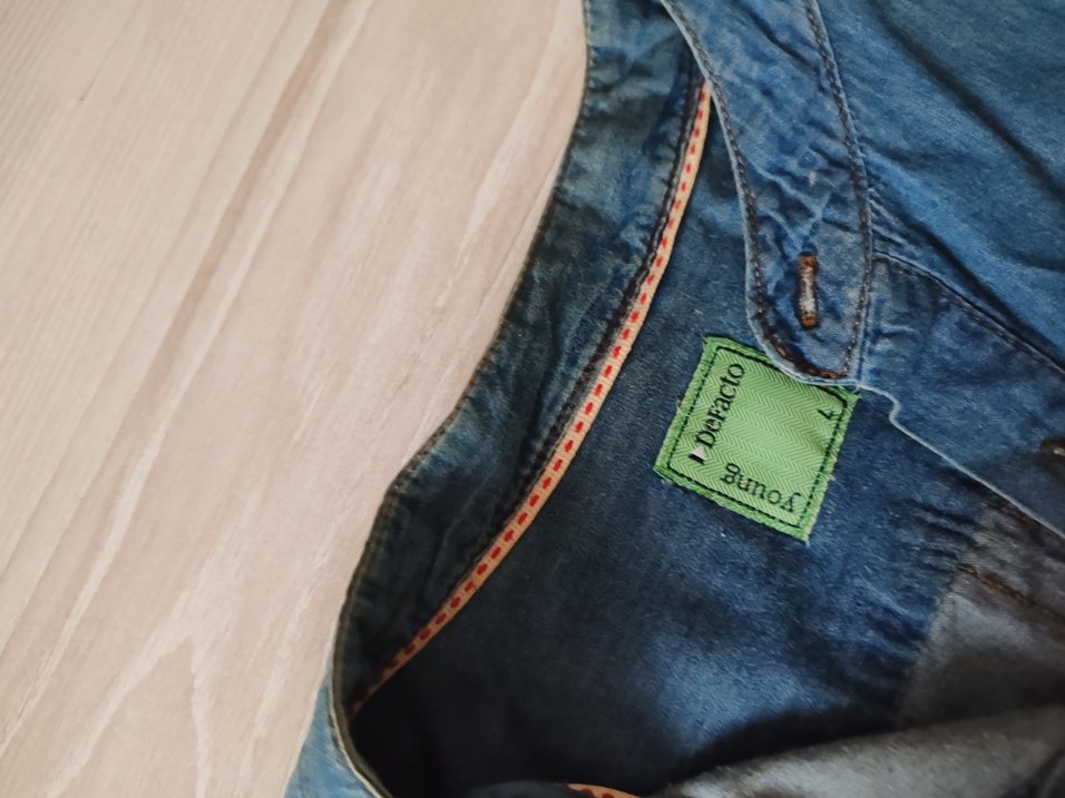 Düğmeli Uzun Kollu Denim  Gömlek - Görsel 3