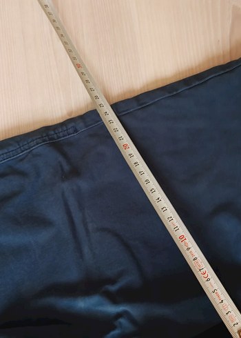 Erkek Lacivert Düğmeli Denim Pantolon - Görsel 9