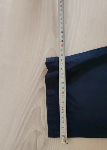 Erkek Lacivert Düğmeli Denim Pantolon - Görsel 6