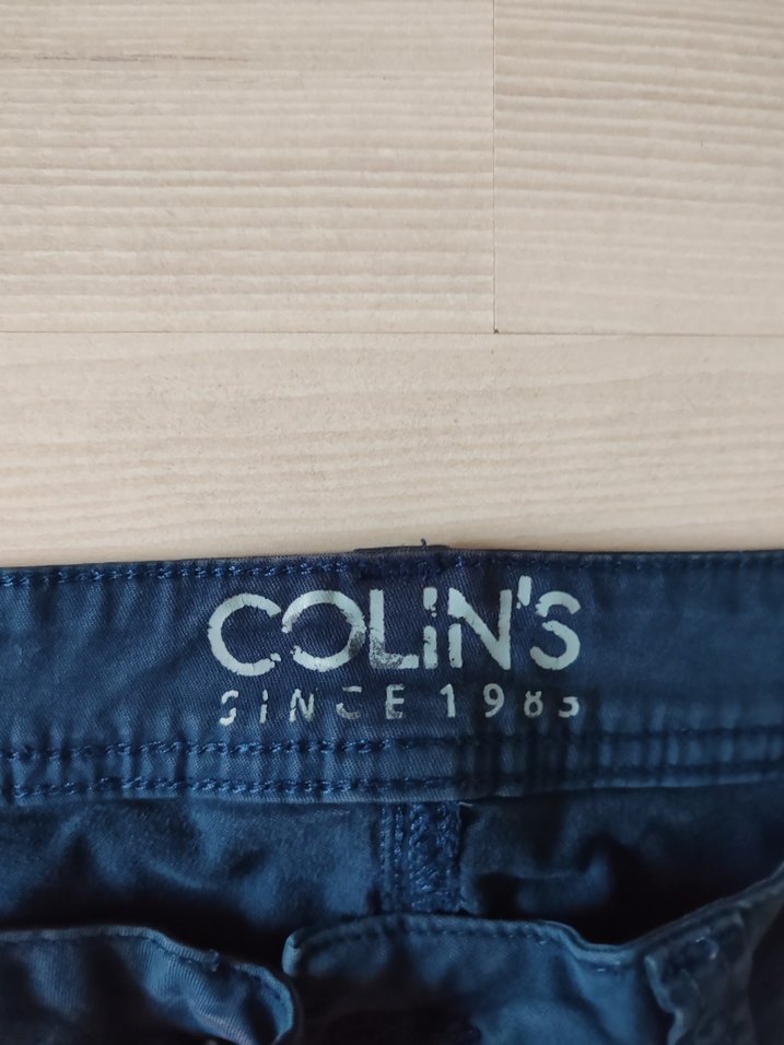 Erkek Lacivert Düğmeli Denim Pantolon - Görsel 3