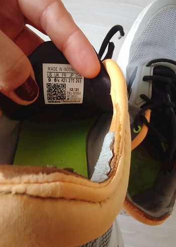 Gri Elastik Bağcıklı Erkek Spor Ayakkabı - Görsel 9