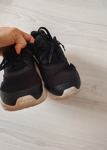 Kadın Siyah Bağcıklı Spor Ayakkabı - Görsel 5