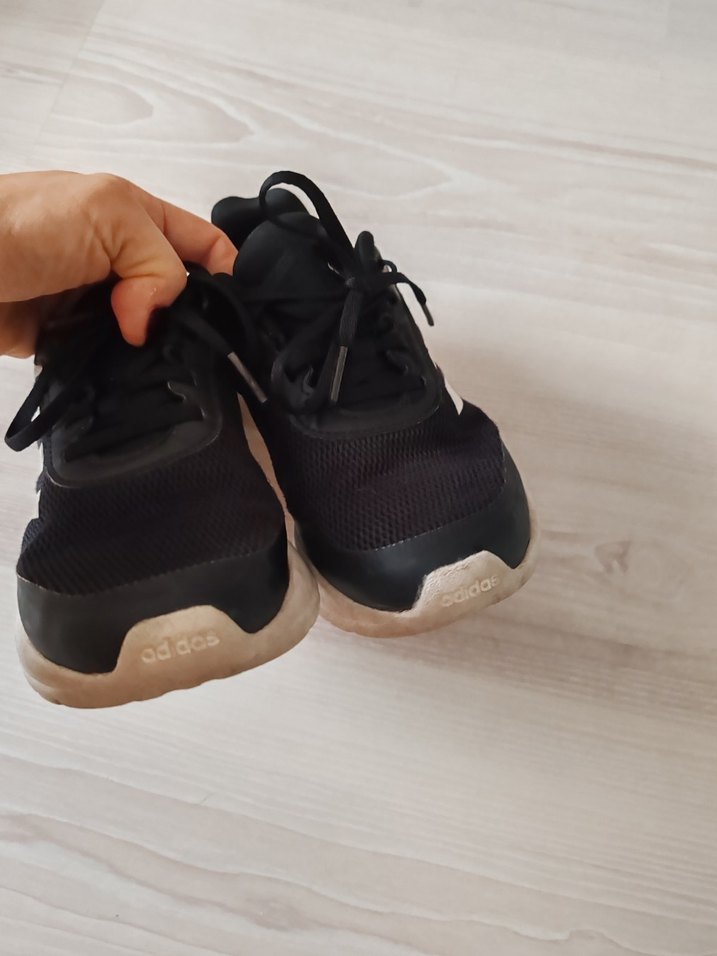 Kadın Siyah Bağcıklı Spor Ayakkabı - Görsel 5