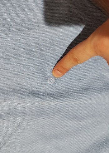 Mavi Klasik Polo Yaka Erkek Tişört - Görsel 2