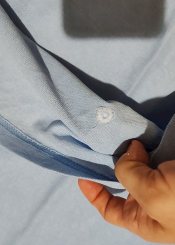 Mavi Klasik Polo Yaka Erkek Tişört - Görsel 3