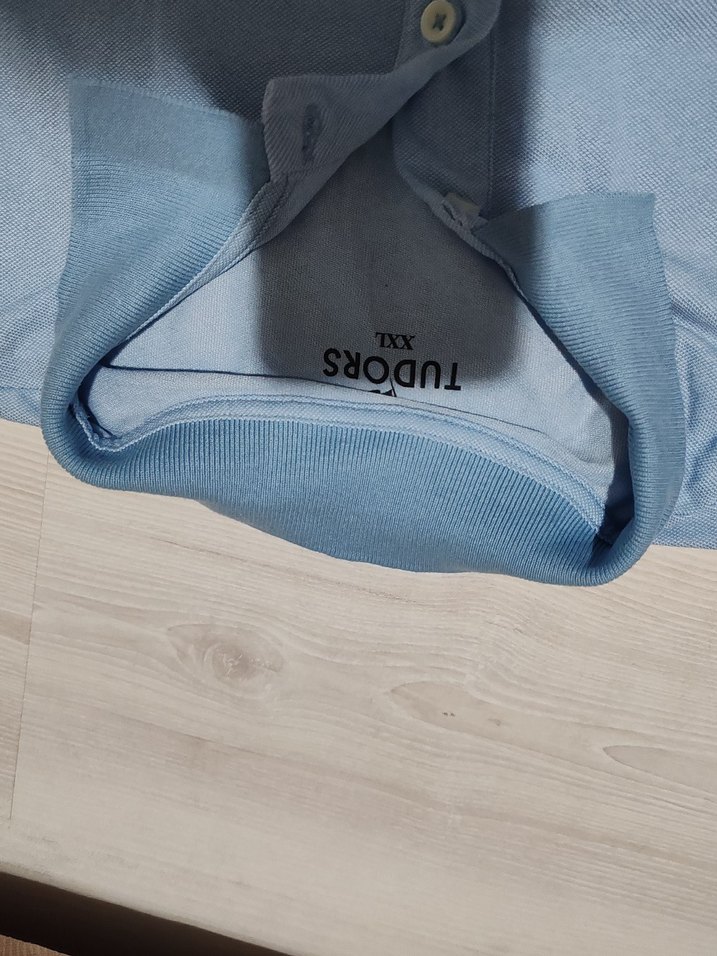 Mavi Klasik Polo Yaka Erkek Tişört - Görsel 4