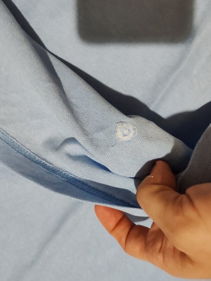 Mavi Klasik Polo Yaka Erkek Tişört - Görsel 3