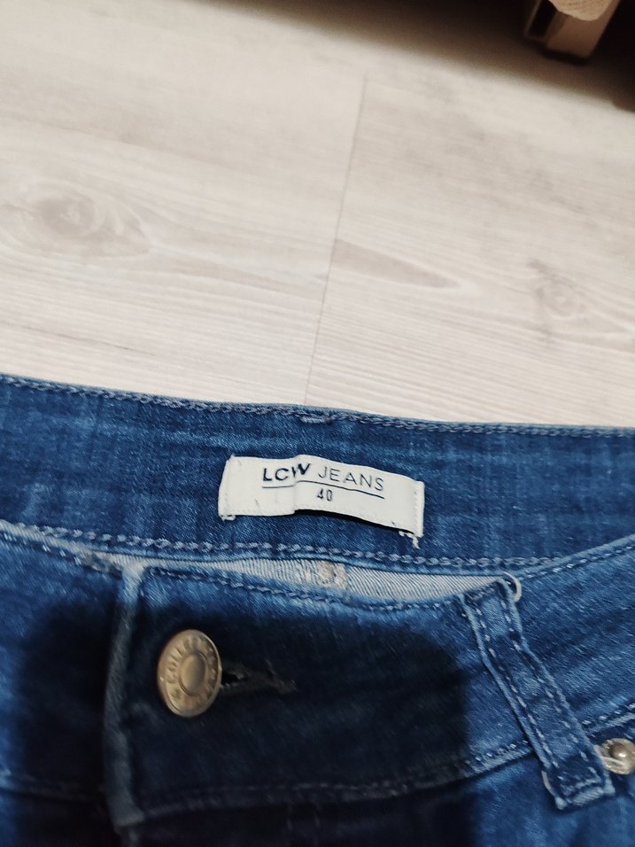 Erkek Lacivert Midi Bol Kesim Denim Pantolon - Görsel 4