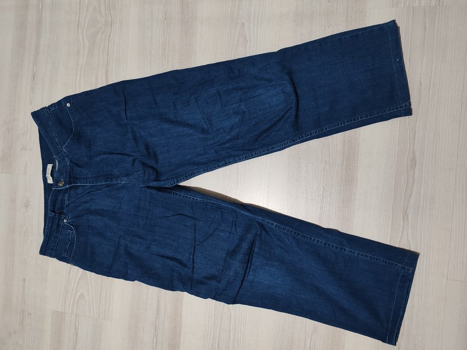 Erkek Lacivert Midi Bol Kesim Denim Pantolon - Görsel 3