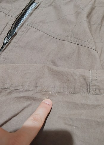 Bej Fermuarlı Rahat Kesim Erkek MEVSİMLİK MONT - Görsel 11