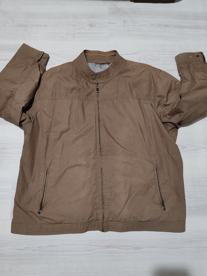 Bej Fermuarlı Rahat Kesim Erkek MEVSİMLİK MONT - Görsel 2