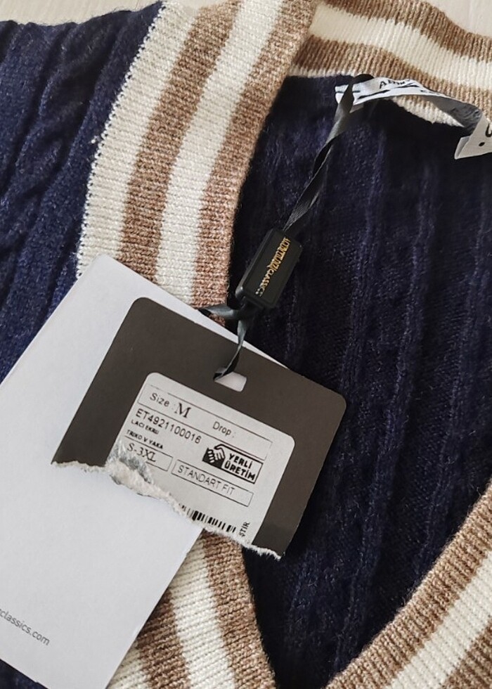 ALTIN YILDIZ CLASSIC M BEDEN KAZAK  - Görsel 5