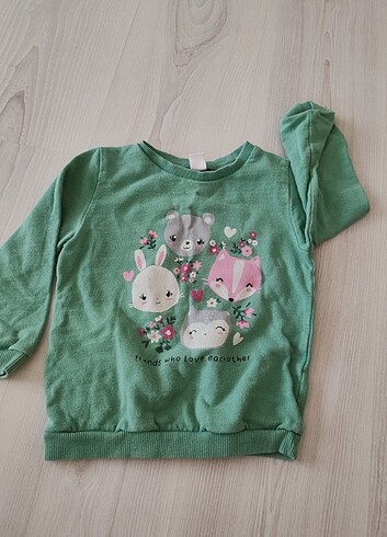 4 Yaş Beden yeşil Renk LCW 3 YAŞ SWEATSHIRT 