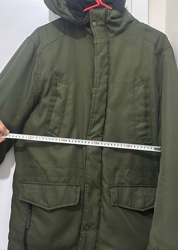 Jack Jones Erkek Koyu Yeşil Fermuarlı Mont - Görsel 3