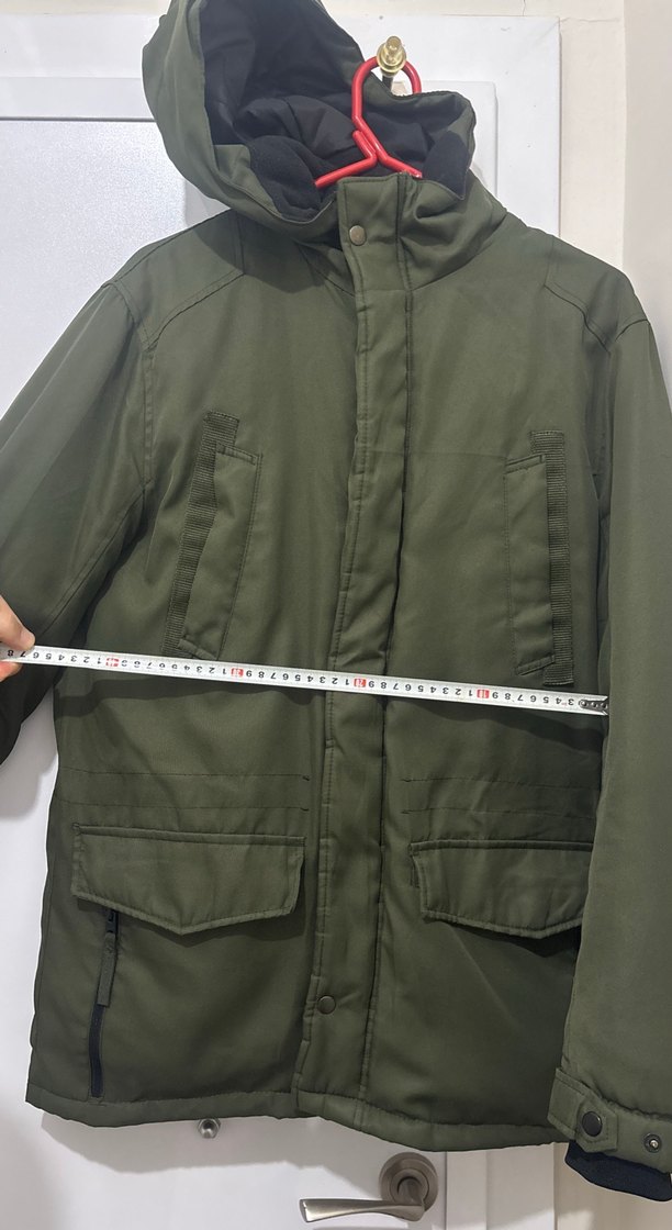 Jack Jones Erkek Koyu Yeşil Fermuarlı Mont - Görsel 3