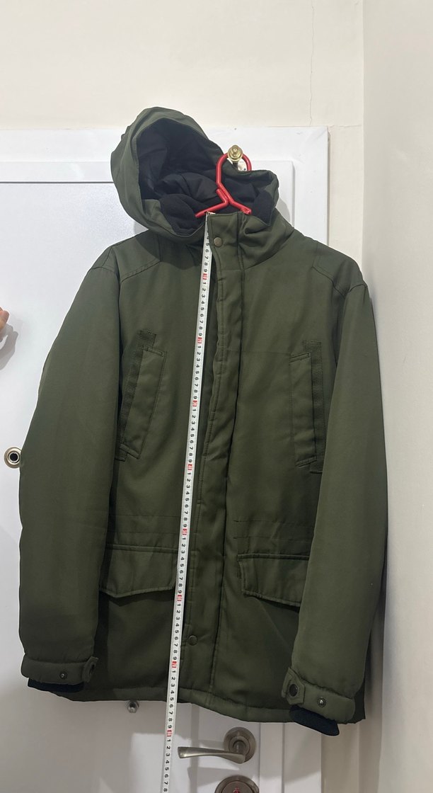 Jack Jones Erkek Koyu Yeşil Fermuarlı Mont - Görsel 2