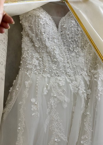 Beyaz A Kesim Gotik Gelinlik - Görsel 2