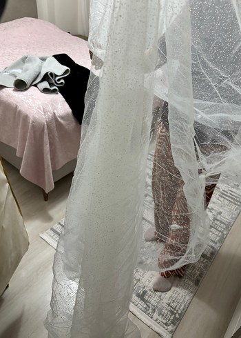 Beyaz A Kesim Gotik Gelinlik - Görsel 3