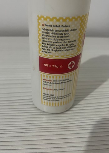 Benex Talk Pudrası Sarı Kapaklı - Görsel 4