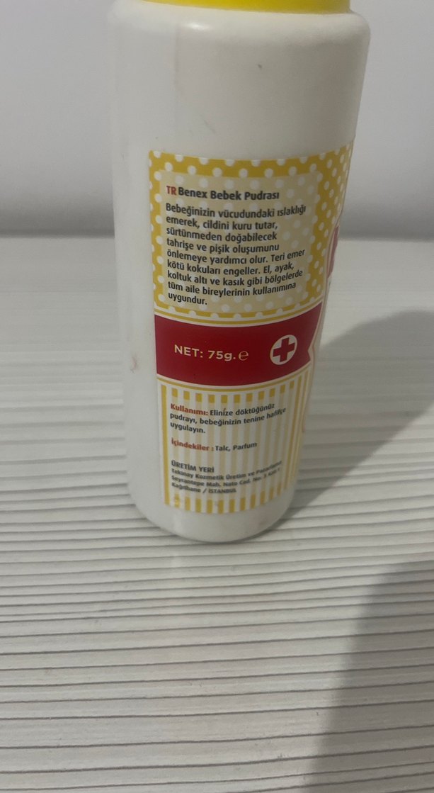 Benex Talk Pudrası Sarı Kapaklı - Görsel 4