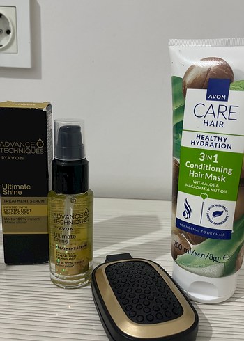 Avon Saç Maskesi ve parlaklık veren saç yağı ve cep boy tarak - Görsel 4