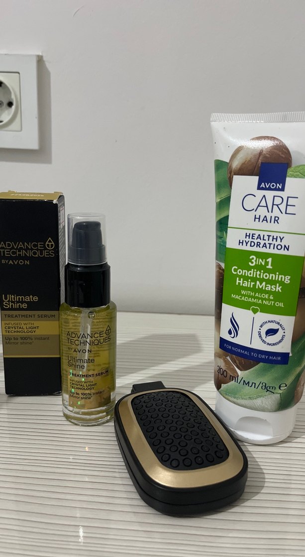 Avon Saç Maskesi ve parlaklık veren saç yağı ve cep boy tarak - Görsel 4