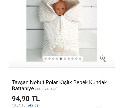 Accessorize Nohut polar bebek battaniye 