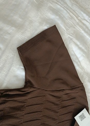 Zara Kahverengi Pilili V Yaka Erkek Polo Tişört - Görsel 5