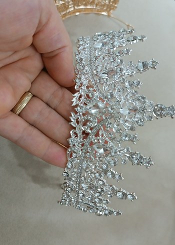 Diger İşlemeli Altın ve gümüş Renkli Gelin Aksesuarı - Görsel 7