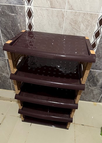 Kahverengi Plastik Ayakkabılık