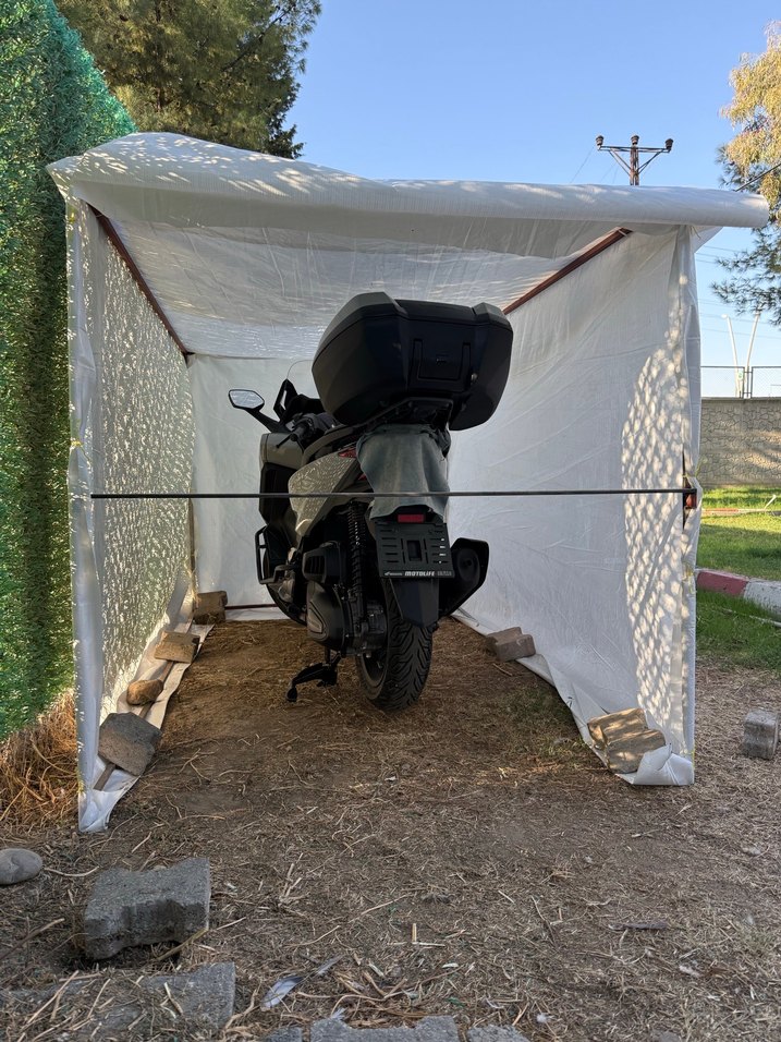 Seyyar Portatif Motosiklet Garajı 2.5x1.5 - Görsel 3