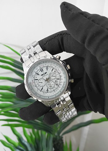 Breitling Beyaz Kadranlı Klasik Erkek Saati