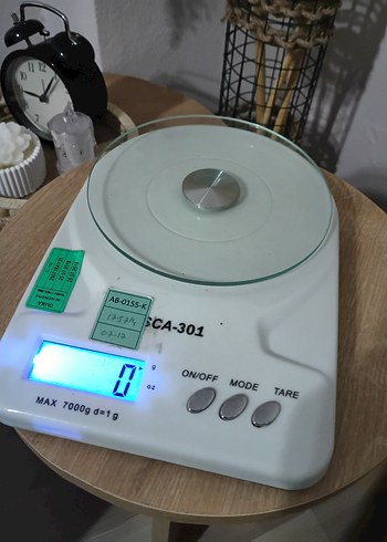 SCA-301 Dijital Mutfak Tartısı Beyaz