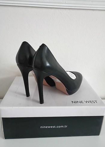 39 Beden Nine West Kadın Siyah Platform Topuklu Stiletto