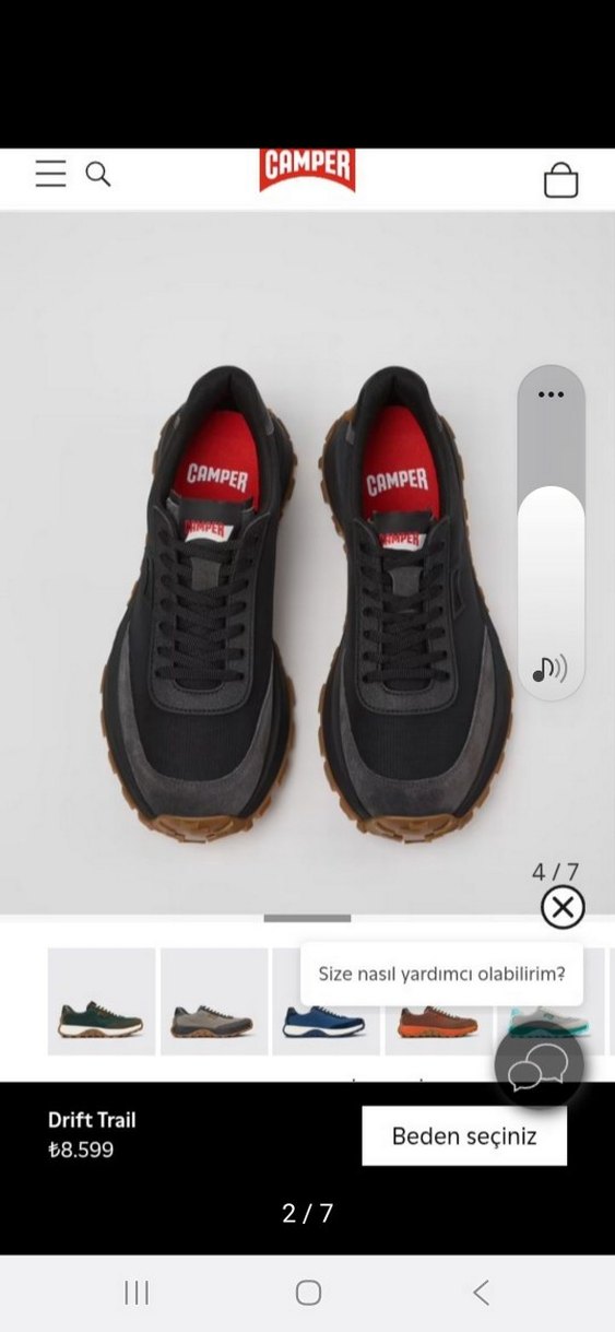 Siyah Erkek Spor Ayakkabı - Camper - Görsel 2