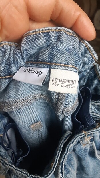 9 Yaş Beden Kot pantolon beli lastik lı