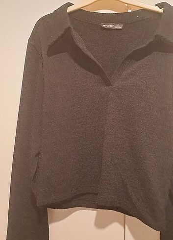 Trendyol & Milla Kadın siyah crop