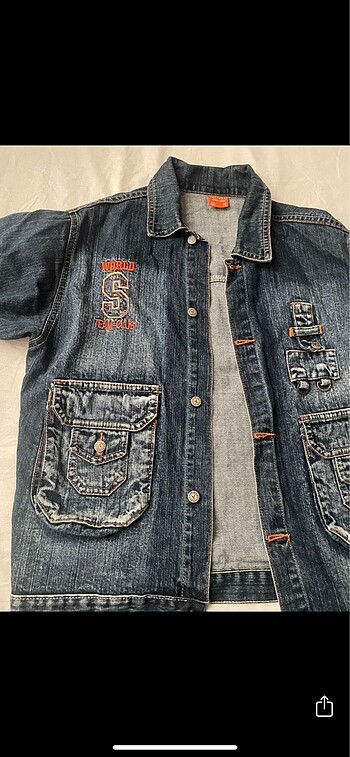 Erkek çocuk kot ceket - Görsel 3