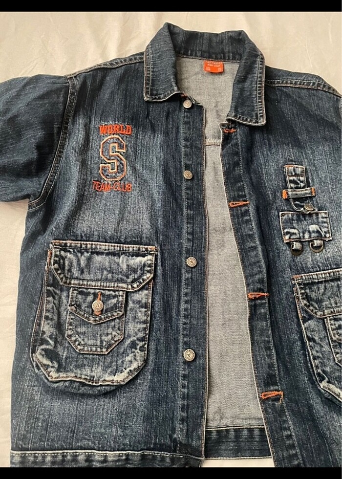 Erkek çocuk kot ceket - Görsel 3