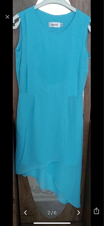 Kadın asimetrik kesim elbise ???? - Görsel 2