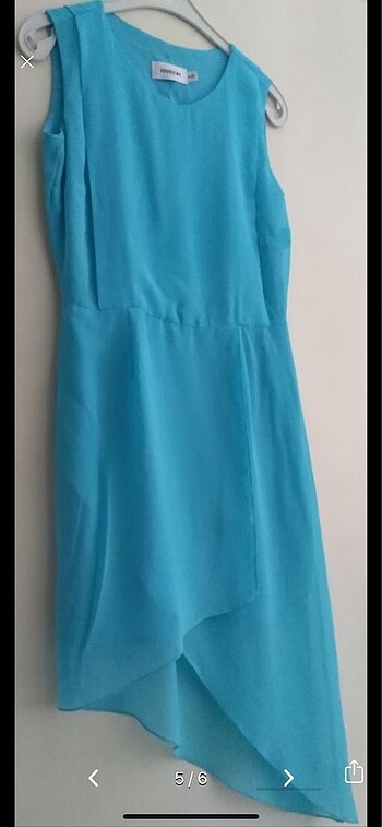 Kadın asimetrik kesim elbise ???? - Görsel 5