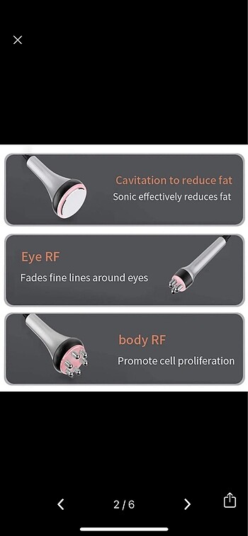 Zayıflama cihazı3+1 kavitasyon ve Rf - Görsel 2